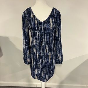 Pink Owl tie dye V-neck shift dress
